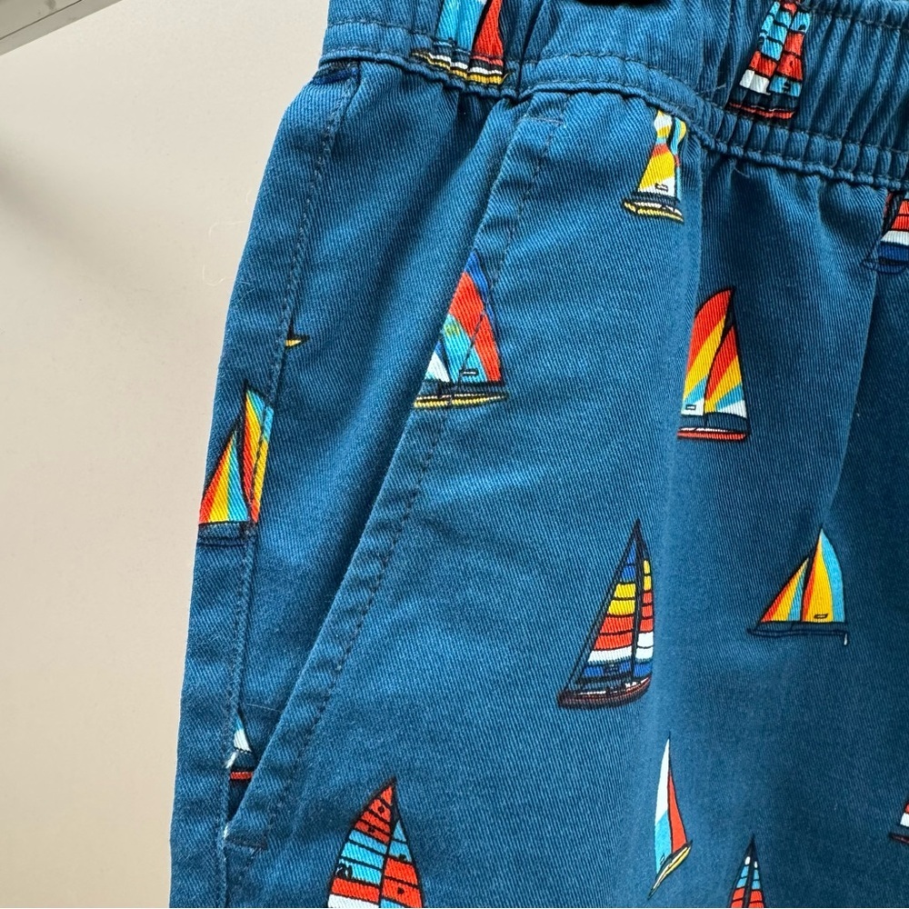 Forever 21 Teal Sailboat Print Swim Trunks Men’s Medium - Picture 4 of 7